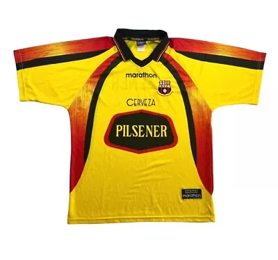 BARCELONA GUAYAQUIL 2001 Marathon Home Football Shirt XL Ecuador Soccer Jersey • $119.99