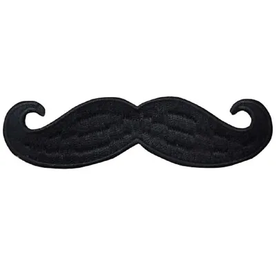 Mustache Applique Patch - Men's Grooming Handlebar Facial Hair 4  (Iron On) • $2.95