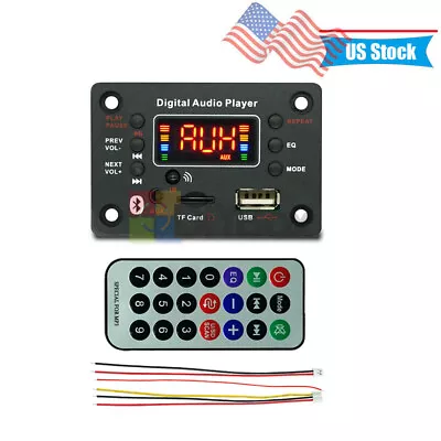 DC7-20V 2x40W Bluetooth Digital Audio Player MP3 Decoder / Power Amplifier Board • $11.89