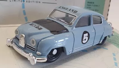 Corgi 1/43 Scale Model Car 96662 - Saab 96 #5 Pat Moss - Blue/Grey • $37.32