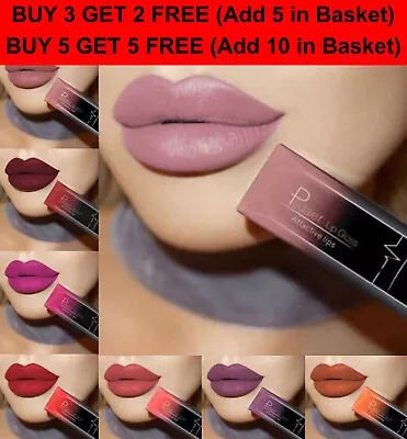 Pudaier Liquid Lipstick Matte Velvet Lip Gloss Make Up • £3.75