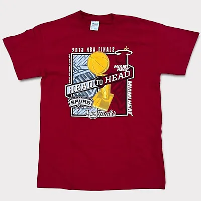 Miami Heat 2013 NBA Finals Graphic Shirt Vintage Size M EUC • $11.99