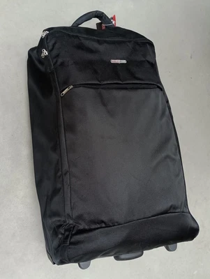 £24.99 • Buy Swiss Case Rolling Luggage Suitcase Travel Duffle Bag 2 Wheel Extendable Handle