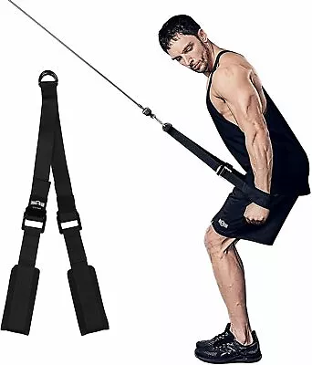 Adjustable 24-54  Tricep Rope Cable Machine Attachment Press Down Grips Handles • $21.99