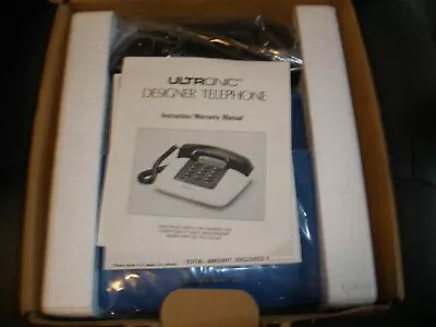 NEW NOS Vintage Ultronic Designer Telephone Blue Model 019 • $29.99