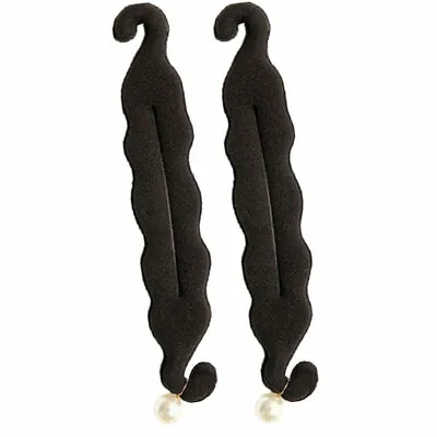 Magic Sponge Clip Foam Donut Hair Styling Bun Maker Curler Tool Ring Twist _~~ • $7.25