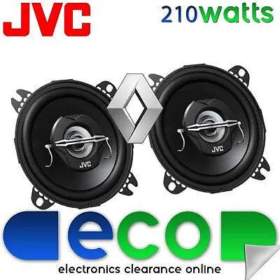 Renault Kangoo 1997-2014 JVC 10cm 4 Inch 420 Watts 2 Way Rear Hatch Car Speakers • £19.95
