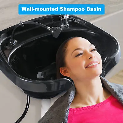 Large Shampoo Bowl Hair Sink W/ CUPC Vacuum Breaker Neck Rest Beauty Salon • $103.99