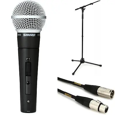 Shure SM58S Handheld Microphone With Premium Stand And Cable • $229