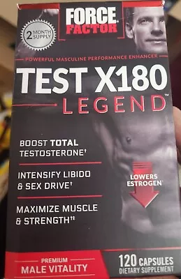 Force Factor Test X180 Legend ~ Test Booster Muscle Builder ~ 120 Caps Exp 09/27 • $32.99