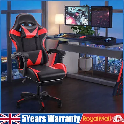 Luxury Executive Racing Gaming Office Chair Gas Lift Swivel Computer Desk Chairs • £69.99