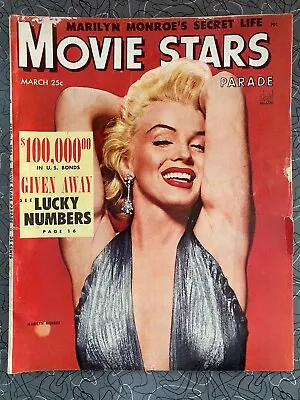 Movie Stars Parade Magazine March 1954 Marilyn Monroe Cover • $75