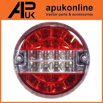 12V LED 5.5 Inch Round Rear Brake Tail Light Lamp Daxara Maypole Erde Trailer • $32.99