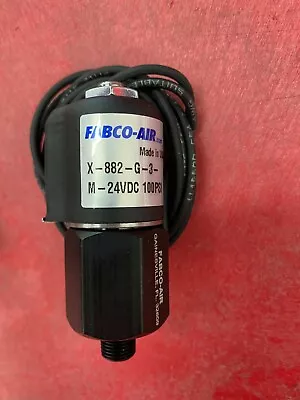 X-882-G-3-M-24VDC Fabco-Air Valve Direction Control Hex Body 2 Way NC Male  • $20