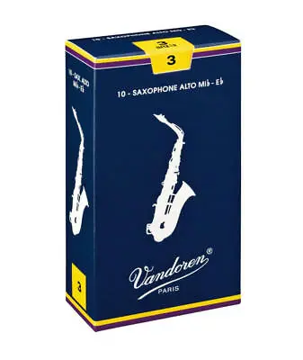 $35.99 • Buy Vandoren Traditional Alto Saxophone Reeds 10 Pack - Various Strengths