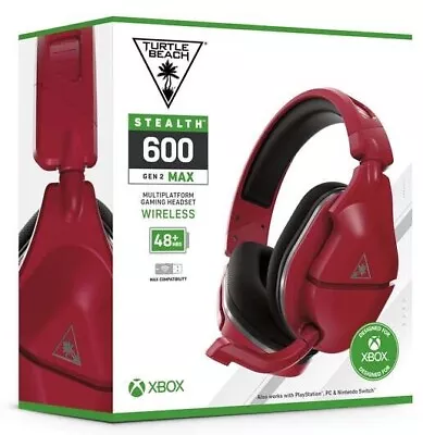 Turtle Beach Stealth 600 Gen 2 MAX Wireless Xbox Gaming Headset - Midnight Red • $24.99