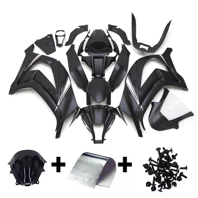 Black Fairings For 2011-2015 Kawasaki Ninja ZX10R 13 14 Injection Bodywork Kit • $419.95