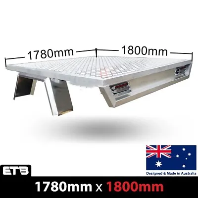 Aluminium Dual Cab Ute Tray Tapered Deluxe Premium Tray 1780W X 1800L(Deck Only) • $2400