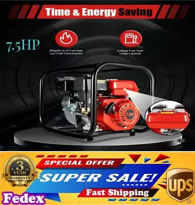 3  7.5HP High Pressure Irrigation Pump Gas Water Transfer Pump Semi Trash Pump • $185.01