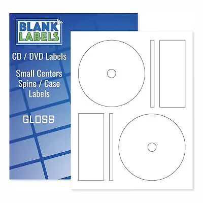 500 GLOSSY Laser Labels! - Fits Memorex Full Face - 250 Sheets! CD / DVD Gloss • $39.99