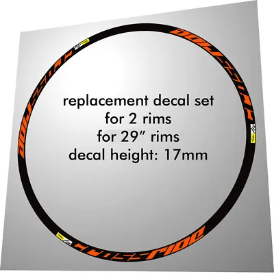 Mavic Crossride Disc 29 Coll Disc Mtb Replacement Rim Decal Set For 2 Rims • $45