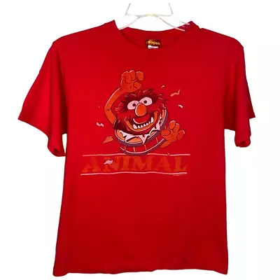 Unisex Vintage 2005 The Muppets Movie Animal T-Shirt Red Size Medium • $11.99