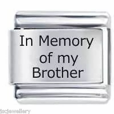 In Memory Of My Brother * Daisy Charm Use With Italian Modular Charm Bracelet • £4.36