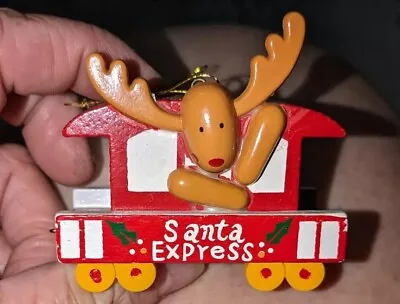 Vintage AVON Christmas Train Ornament W/ Box CABOOSE • $9