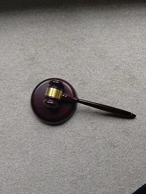 £19 • Buy Sourcemall Wooden Gavel & Block For Lawyer Judge Auction Sale Free Postage
