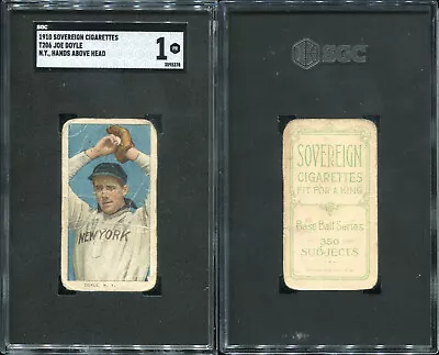 T206 Joe Doyle NY Hands Above Head ~~ SGC 1 ~~ Sovereign 350 • $229.99