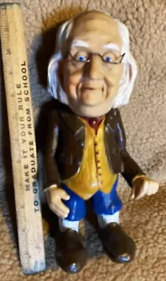 Vintage Benjamin Franklin Vinyl Coin Bank (MO98) • $2.99