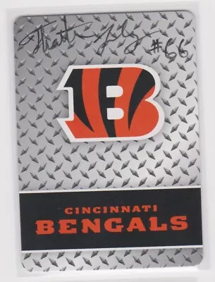 Thatcher Szalay Cincinnati Bengals 2002-2004 Montana Autographed Playing Card • $7.99