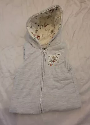 Primark Disney Baby Dumbo Hooded Sleeveless Gilet Bodywarmer Size 3-6 Months • £5.99