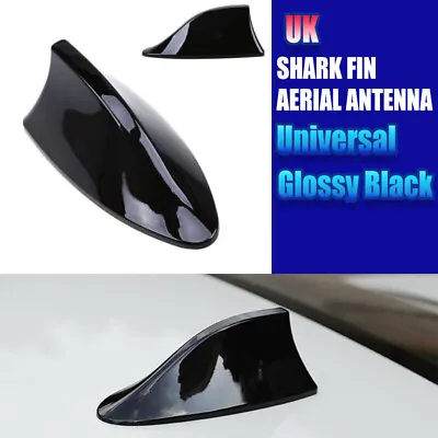 Gloss Black Car Shark Fin Roof Antenna Radio FM/AM Signal Aerial For BMW F30 F20 • £6.55