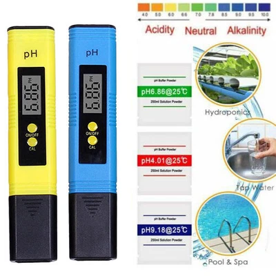 £5.68 • Buy PH Meter LCD Digital Electric Tester Pen Water Hydroponics Test Kit Aquarium 