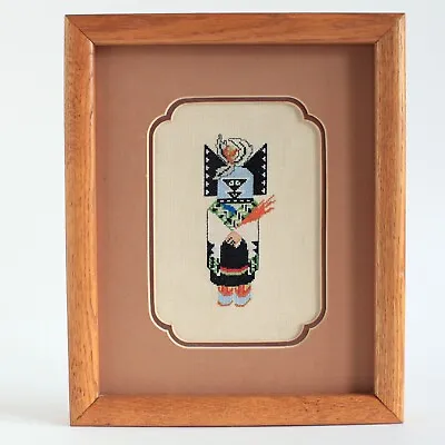 Kachina Doll Needlepoint Native American Framed • $45