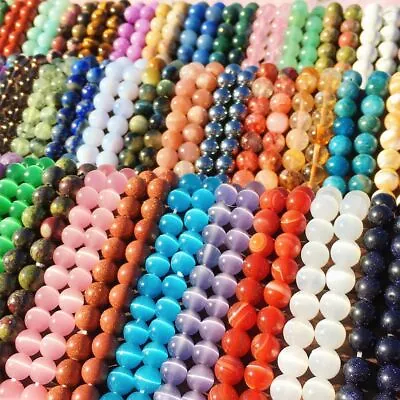 6MM/8MM Round Gemstone Beads Stretchy Bracelet Crystal/Rose/Amethyst/Lepidolite • $15.09