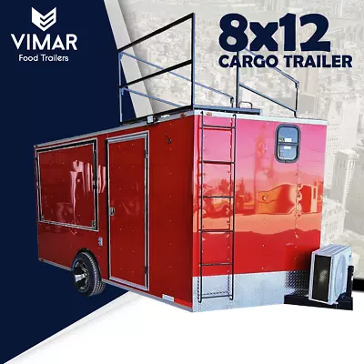 New Cargo Trailer W/Full Bathroom 8x12 Custom Trailer Manufacturers Enclosed • $17750