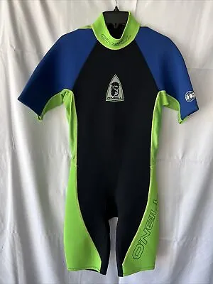 Vintage O'NEILL 2mm Shorty Wetsuit Jack Eye Patch Logo MADE IN USA Size L • $37.99