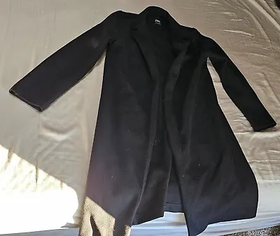 Zara Long Black Over Coat - Size M • $40