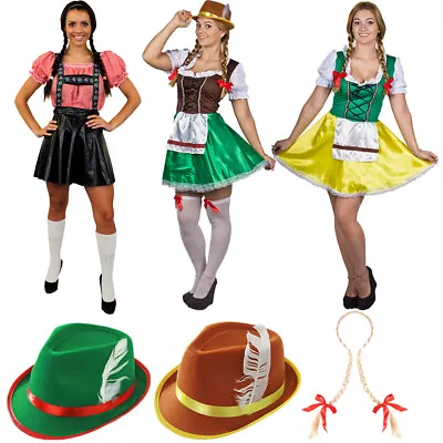 Oktoberfest German Beer Festival Womans Fancy Dress Bavarian Costumes Ladies • £20.99