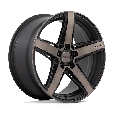 20x10.5 Niche M271 Teramo Matte Black W/ DDT Face Wheel 5x4.5 (40mm) • $360