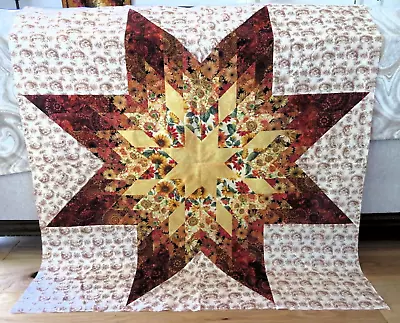 $48 • Buy Quality Fabrics ~ Lone Star Quilt Top ~ Made In Colorado (138) 50  Sq