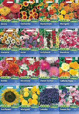 Flower Seeds By Mr Fothergills Country Value Choose Your Packs • £2.15