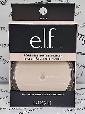 E.l.f. PORELESS PUTTY PRIMER Universal Sheer .74 Oz / 21 G Full Size NIB ELF • $12.95