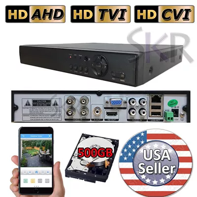 Sikker 4 CHANNEL 960H 720P 1080P CCTV DVR Security Camera System With Hard Drive • $64.99