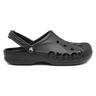 £39.99 • Buy Mens Black Slip On Croslite Baya Clog Sandals By Crocs Size UK 7,8,9,10,11,12