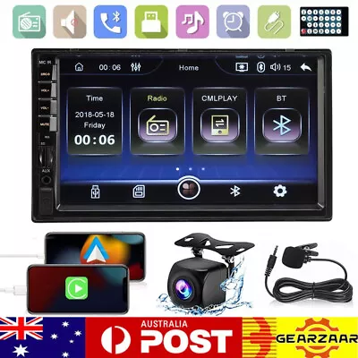 7  Double 2 Din Car Radio Stereo Apple CarPlay Android Auto Bluetooth Head Unit • $62.59