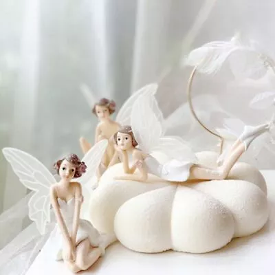 Flying Flower Fairy Garden DIY Miniature White Angel Ornaments Home Tools UK~ • £5.68