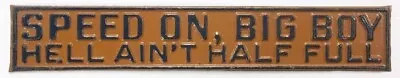 Vintage Funny 1920s 1930s Booster License Plate Topper Sign Attachment Rat Rod • $91
